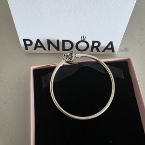 Pandora Silver Heart Charm Bracelet